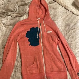 Tahoe made zip up hoodie